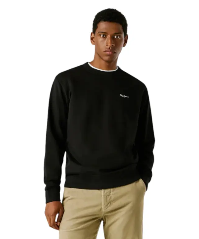 Pepe Jeans - Ανδρική Μπλούζα Φούτερ Griffin PM5800073-999 Μαύρο - 2XL 2