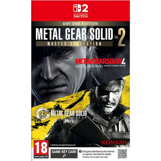 Metal Gear Solid Master Collection Vol. 2 D1 Edition - Game-Key Card (Nintendo Switch 2)