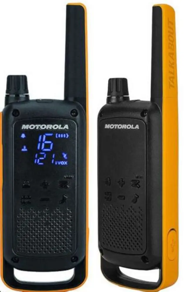 Motorola Talkabout T82 Extreme Twin Pack two-way radio 16 channels Black - Orange
