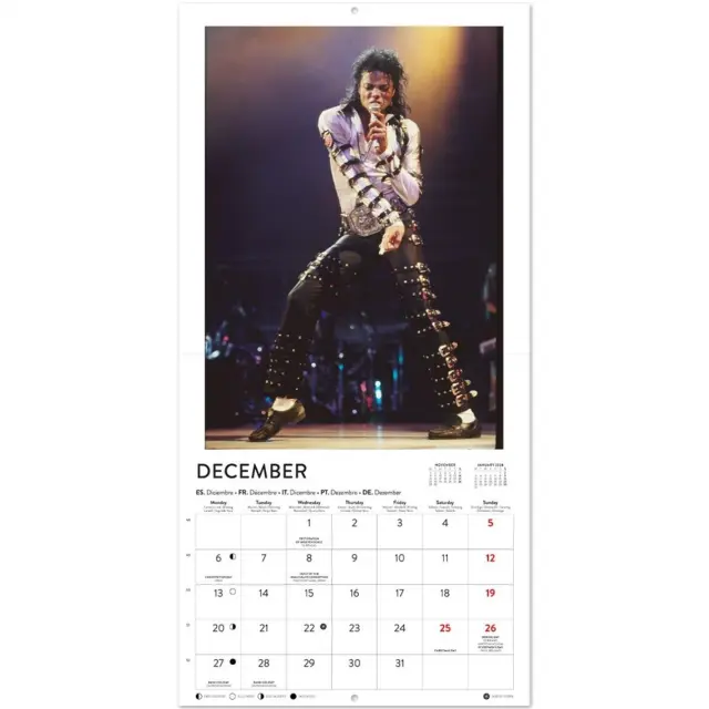 HMEΡΟΛΟΓΙΟ ΤΟΙΧΟΥ MICHAEL JACKSON 2027 30X30 CALENDAR CP27092 3