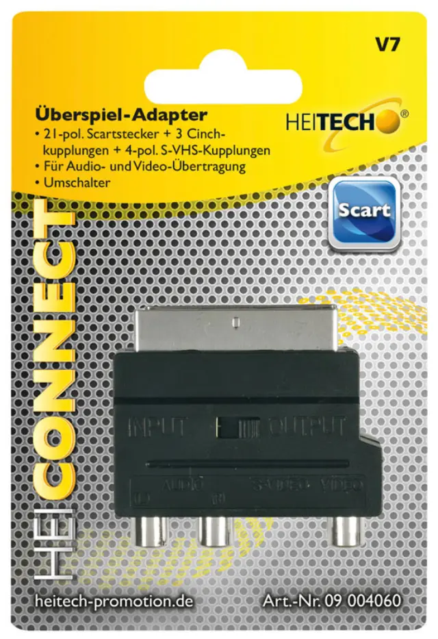 Heitech 09004060 Ανταπτορας Rca Σε Scart