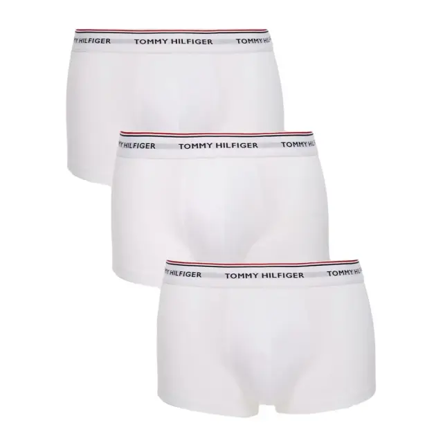 Tommy Hilfiger Ανδρικό Boxer Low Rise Trunk - Τριπλό Πακέτο, Χρώμα Λευκό