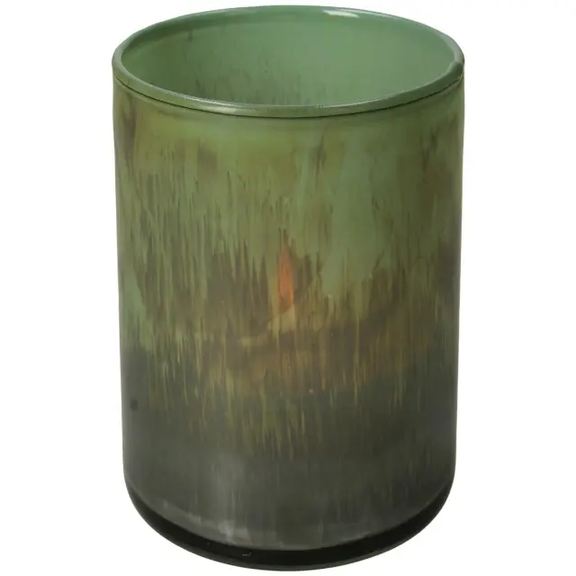 Κηροπήγιο Πράσινο Γυαλί 10x10x11cm 3