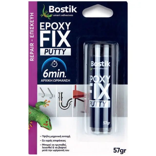 ΕΠΟΞΕΙΔΙΚΟΣ ΣΤΟΚΟΣ ΔΥΟ ΣΥΣΤΑΤΙΚΩΝ BOSTIK EPOXY FIX PUTTY 57GR 83990303