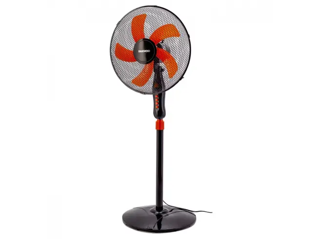 Ανεμιστήρας Ορθοστάτης Daewoo DDV166 με διάμετρο 40cm, ρυθμιζόμενο ύψος, ισχύ 50W και 3 ταχύτητες - Μαύρο/ΠορτοκαλίDDV166 2