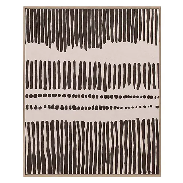 Πίνακας Ethnic Hand Paint με κορνίζα 80x100x3,8cm Zaros 27580 PI393
