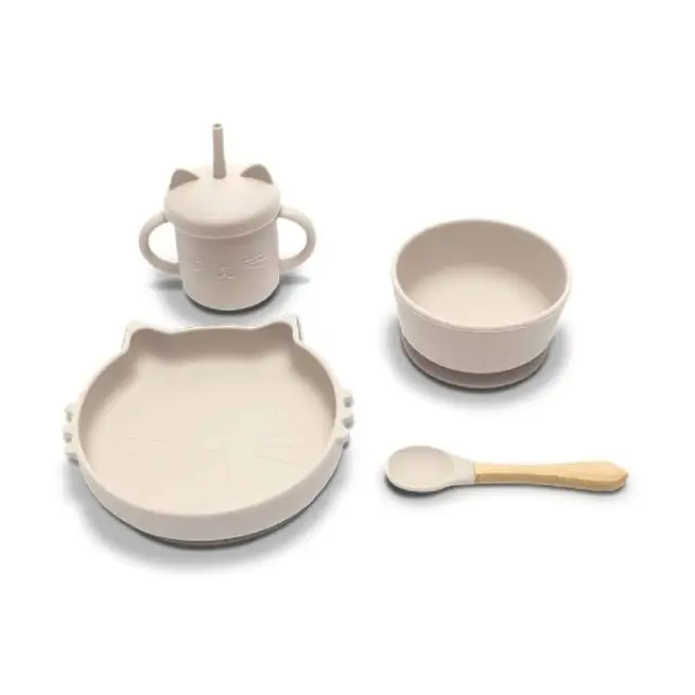 Lorelli Σετ Φαγητού Σιλικόνης 4τμχ. Natural Beige 10230700005