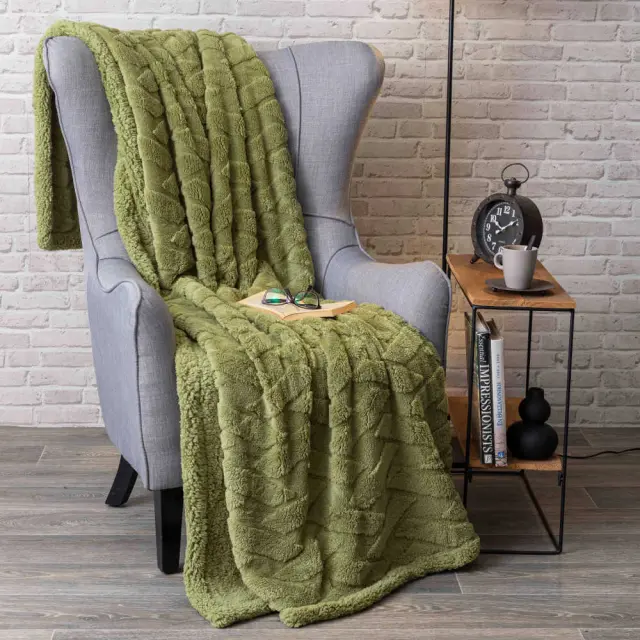 Κουβέρτα Callista Υπέρδιπλη Λαδί 220 x 240 cm Λαδί 220 x 240 cm 3