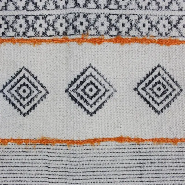 Χαλί Μαύρο Βαμβακερό 120x180cm 3