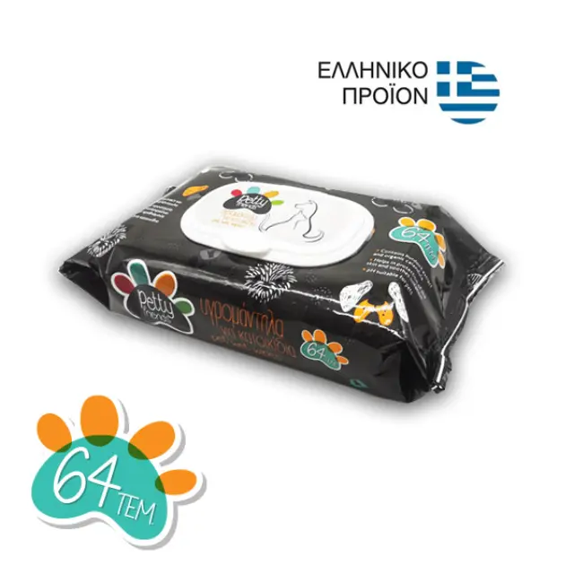 Open Care Υγρομάντηλα Νannys Για ζώα 64τεμ