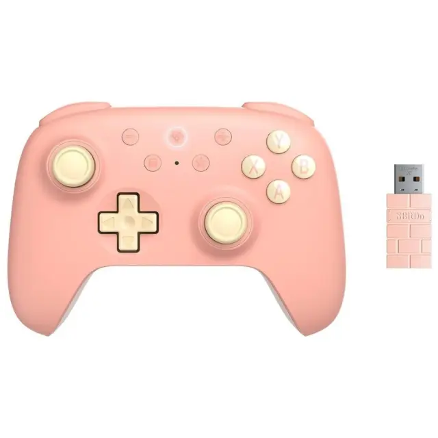 8BitDo Ultimate 2C Wired Ενσύρματο Gamepad για PC + Android με Hall Effect Joysticks, 1000Hz + USB – Peach