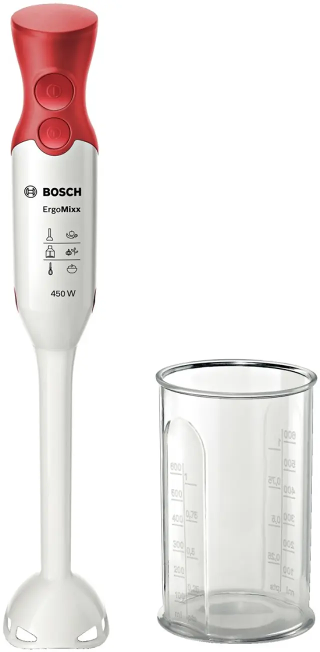Bosch MSM64010 blender Immersion blender Red - White 450 W