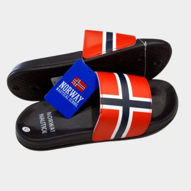 Norway Nautical School – Ανδρικές Παντόφλες 831002-BLACK Μαύρο - 45 2