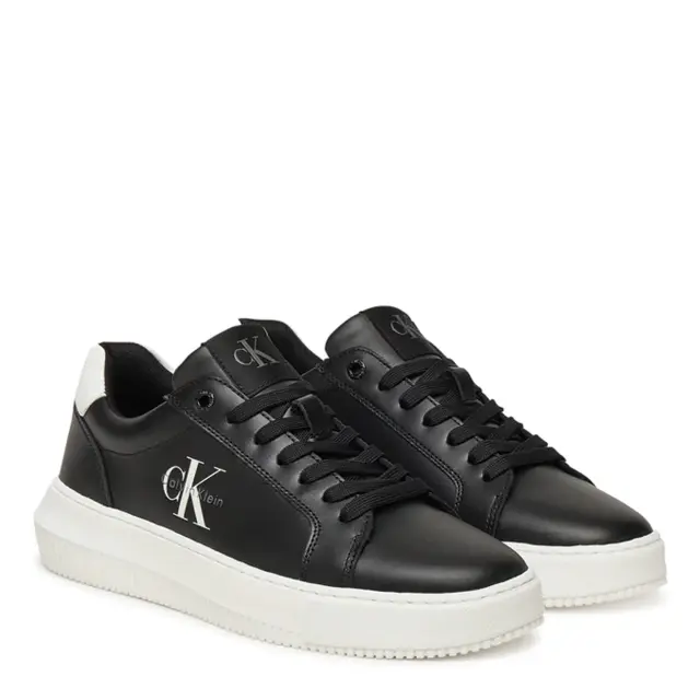 Γυναικεία Δερμάτινα Sneakers Calvin Klein YW0YW01872-0GM Μαύρα Μαύρο - 39 2