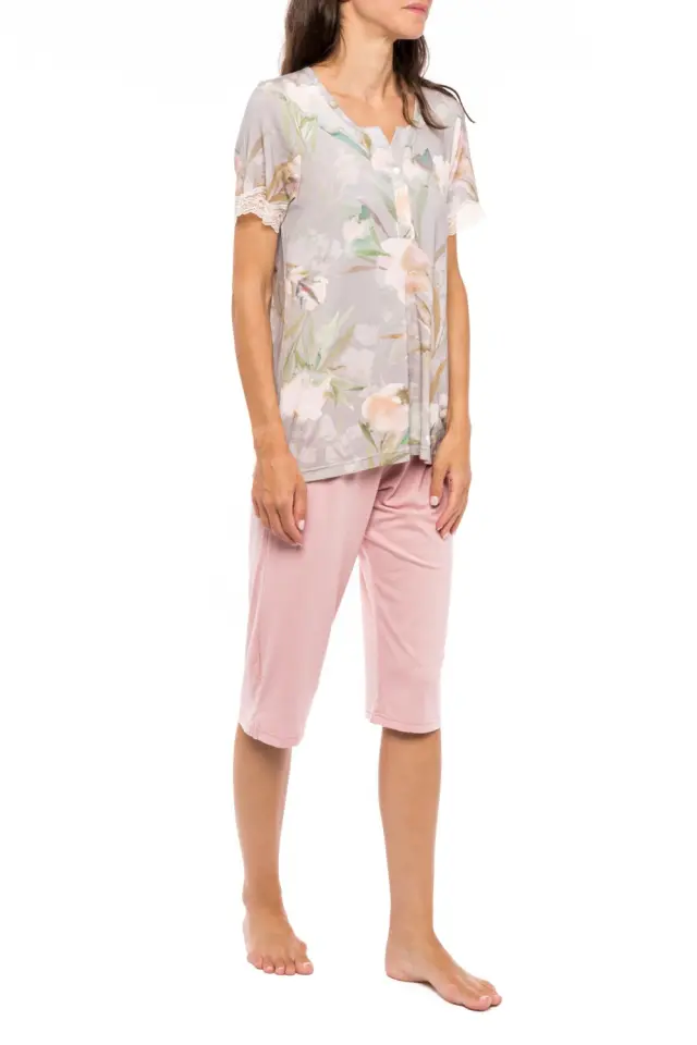 S1141 - Type - PYJAMA CAPRI GREY BLOSSOM 2