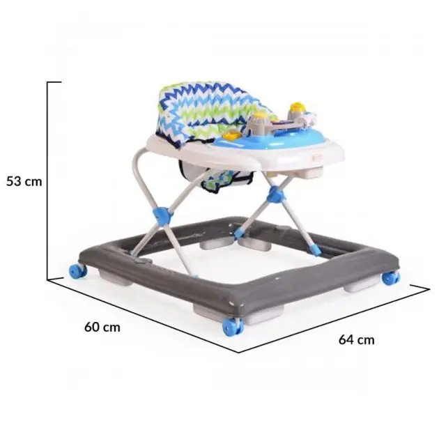 CANGAROO - Baby walker Eddy blue - 3800146243845 2