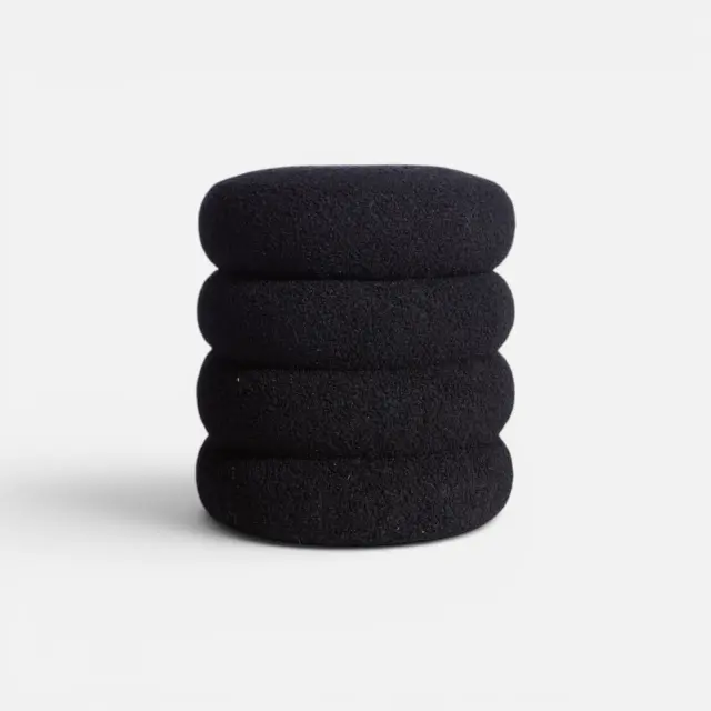Μπουκλέ Σκαμπό Stool 35X40 Nef Nef Homeware, 100% ΠΟΛΥΕΣΤΕΡΑΣ - BLACK (039136)