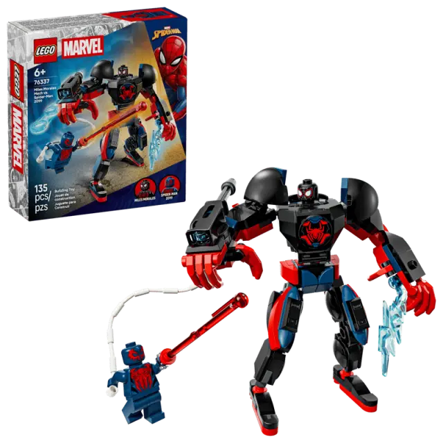 LEGO® Marvel Miles Morales Mech vs. Spider-Man 2099 για 6+ Ετών 135τμχ - 76337 2