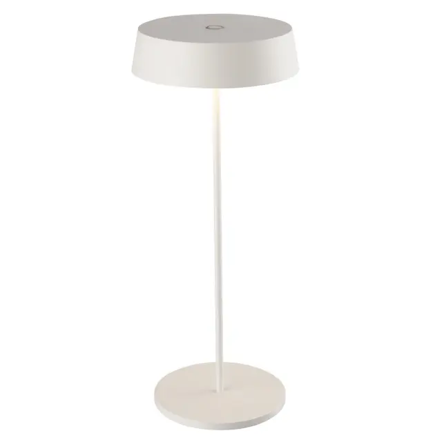 Nog-mos Φορητό επιτραπέζιο LED φωτιστικό 2.2W 3000K IP54 λευκό Άσπρο