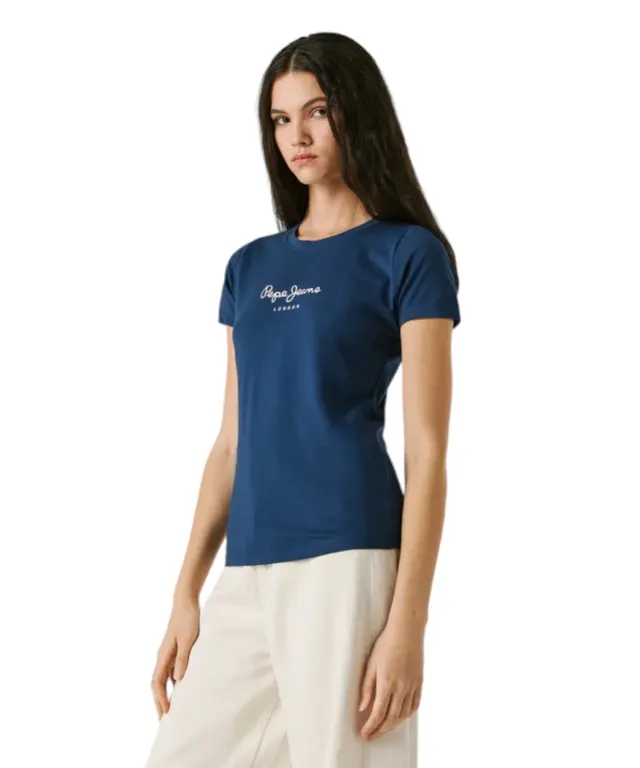Pepe Jeans - Γυναικείο T-shirt New Virginia Ssn PL505202-575 Μπλε 3