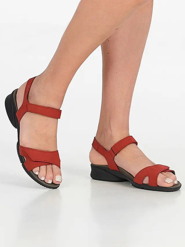 Mephisto Πέδιλα Γυναικείο δέρμα Nubuck Κόκκινο MEP/FRANCESCA STRAWBERRY - 36 2