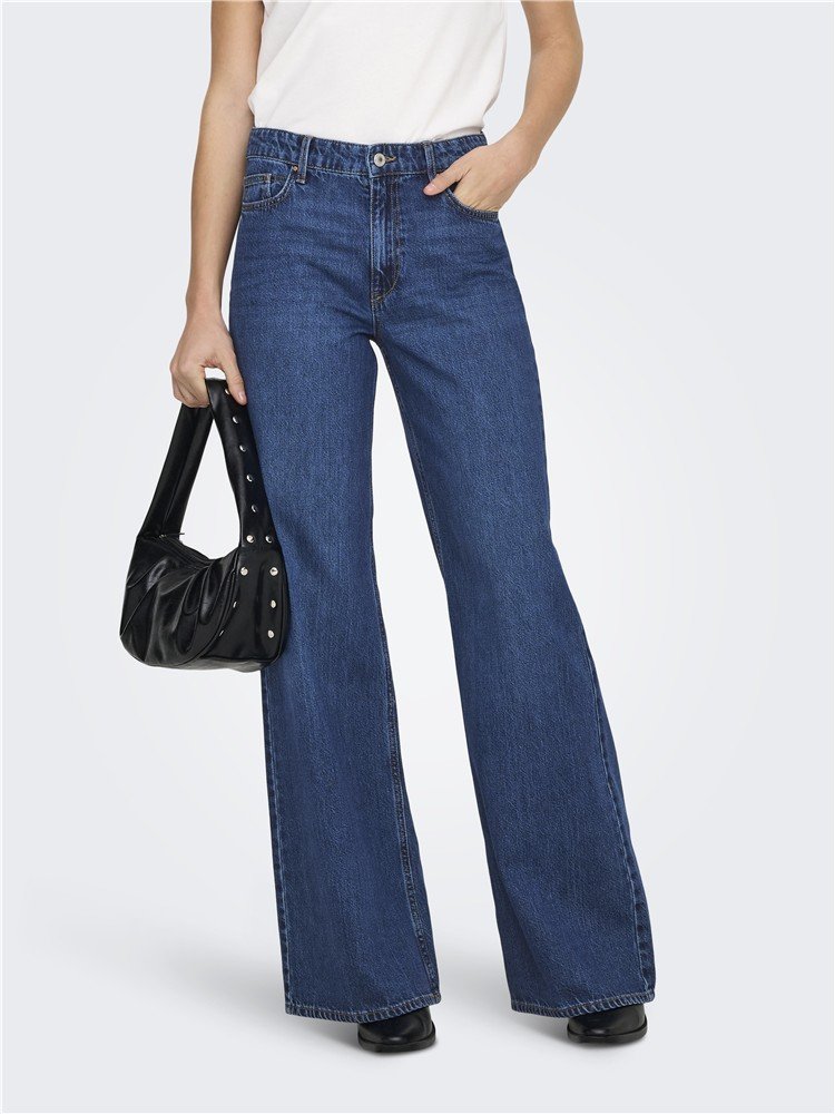 Παντελόνι denim, ONLJEMMA HW WIDE FLARED DNM, Only - XS
