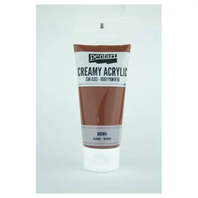 Χρώμα ακρυλικό Creamy Semi-Gloss 60ml Pentart - Καφέ