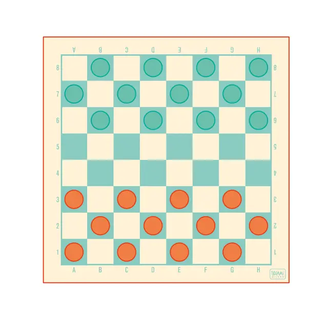 Legami Milano 2-in-1 Chess & Draughts Σκάκι από Ξύλο με Πιόνια 2
