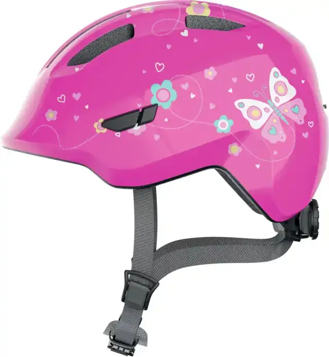 ABUS SMILEY 3.0 ΚΡΑΝΟΣ ΠΟΔΗΛΑΤΟΥ PINK BUTTERFLY M 50-55cm