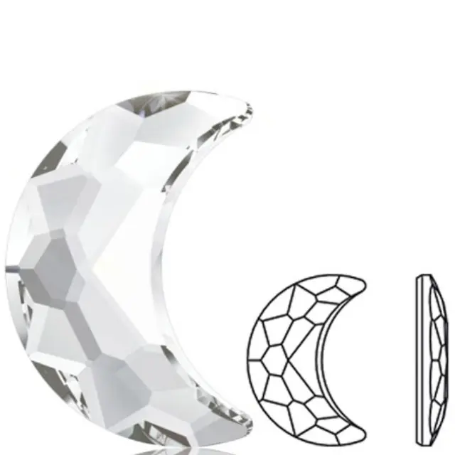Swarovski 2813 Moon Crystal 10x7mm - 2τεμ