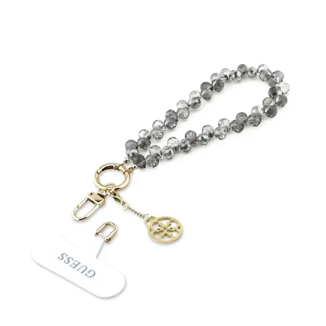 Guess Universal Wrist Strap Crystals 4G Charm Black 2