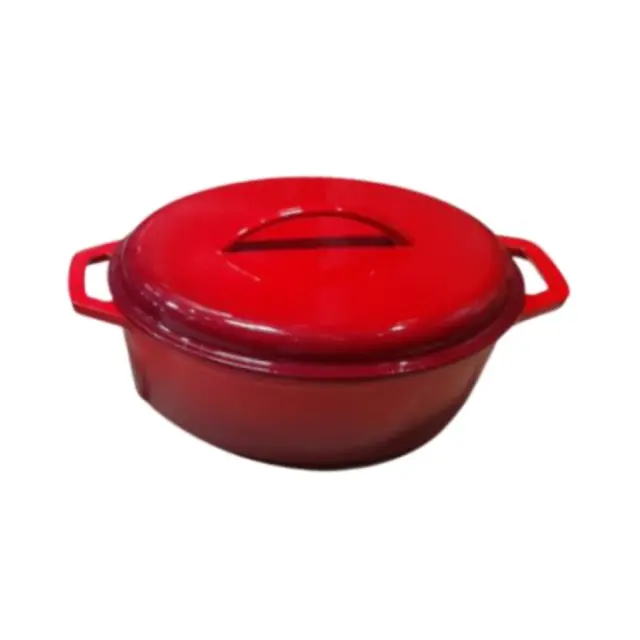 Art Gaz B32 Γάστρα Μαντεμένια 33 x 27 x 12 cm Κόκκινη 6.5lt