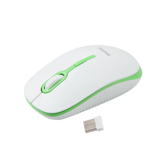 Meetion MT-R547 Ασύρματο Ποντίκι 2.4G Άσπρο & Πράσινο 17.001.0014 3