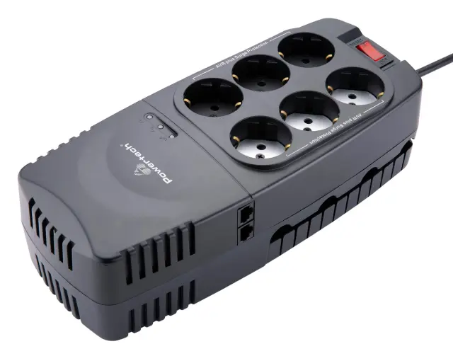 POWERTECH σταθεροποιητής ρεύματος PT-1496, 2000VA/1000W, 6x schuko 2