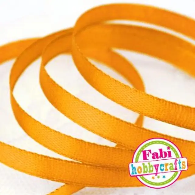 Κορδέλα Fabi Σατέν 6mm x 50y Πορτοκαλί