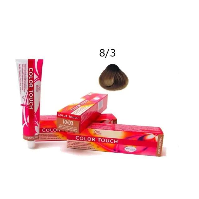 Wella Color Touch Rich Naturals 8/3 Ξανθό Ανοιχτό Χρυσό 60ml 2