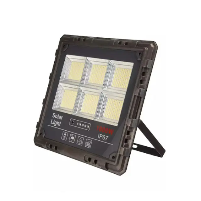 Jortan Στεγανός Ηλιακός Προβολέας LED 1000W Ψυχρό Λευκό 6000K με Τηλεχειριστήριο IP67 JT-181000-XM1000W 2