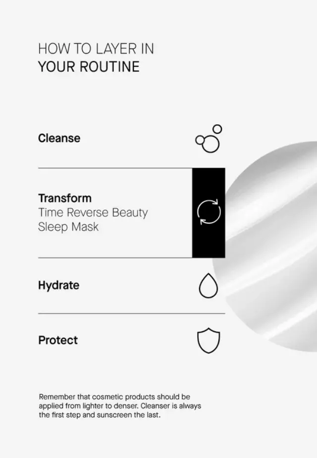 Niche Beauty Lab - Transparent Lab - Time Reverse Beauty Sleep Mask - Slow-aging Overnight Mask - 75ml 3