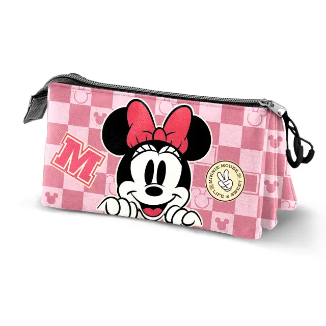 Κασετίνα τριπλή Minnie Mouse Pink Triple Pencil Case Minnie Mouse Journey 08244