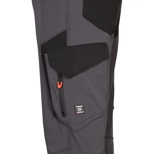 Παντελόνι Εργασίας Ελαστικό 4-way Stretch Cofra Hagfors anthracite/black - EU 44 3