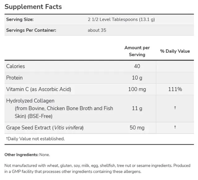 Now Foods Multi Collagen Protein Types I, II & III Powder 2