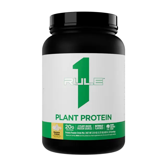 Rule1 Plant Protein Banana Cream, 1.5 lbs