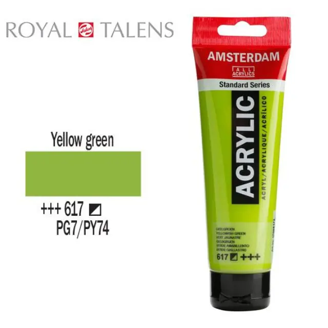 Ακρυλικό Talens Amsterdam 120ml 617 Yellowish Green