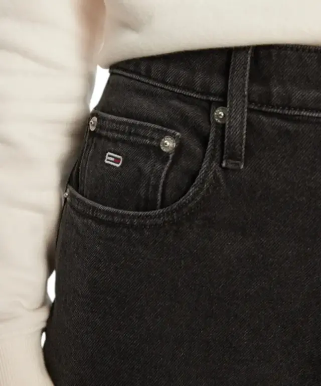 Tommy Hilfiger - Γυναικείο Jean Ultra High Rise Mom Tapered Fit DW0DW20369-1BZ Μαύρο 3