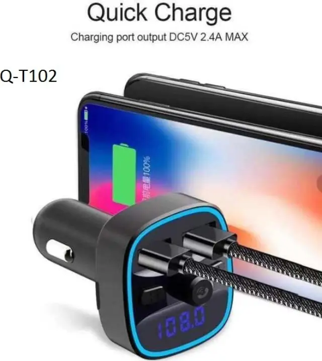 Andowl FM Transmitter Αυτοκινήτου με USB / AUX Q-T102 3