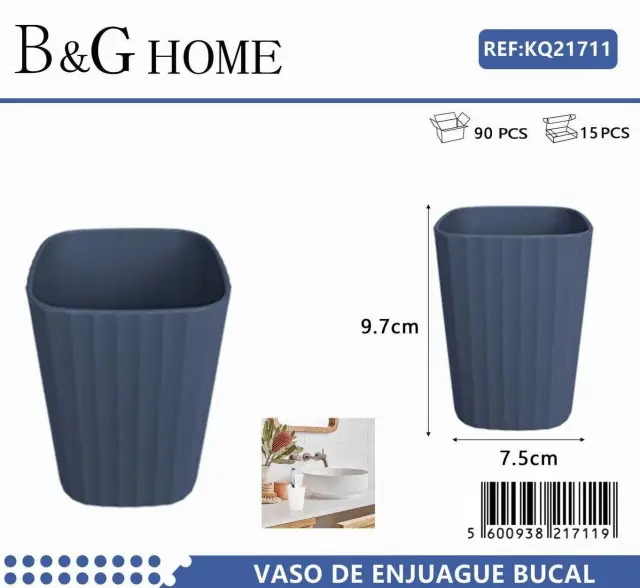 Θήκες οδοντόβουρτσας πλαστικές σε σετ 5Χ - Blue - 21711 2