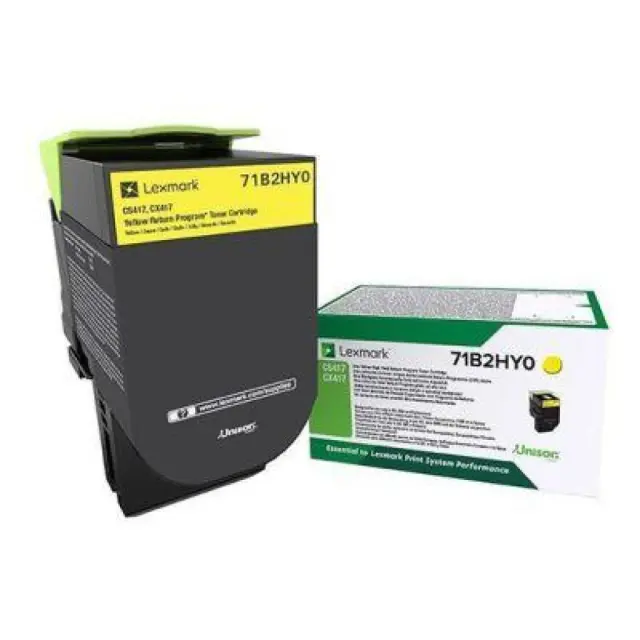 LEXMARK CS/CX417/517 TONER YELLOW HC 3.5K (71B2HY0) (LEX71B2HY0)