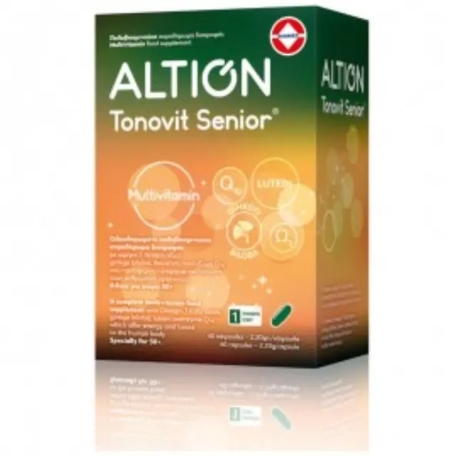 Altion Tonovit Multivitamin Ολοκληρωμένο Πολυβιταμινούχο Συμπλήρωμα Διατροφής, 40 κάψουλες 2