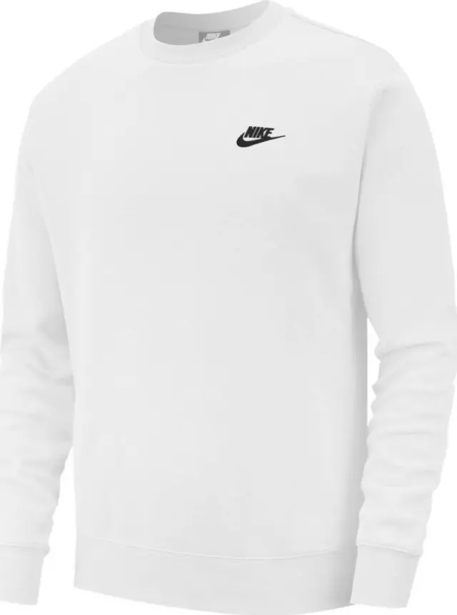 Nike Sportswear Club Φούτερ Fleece Λευκό - L 3