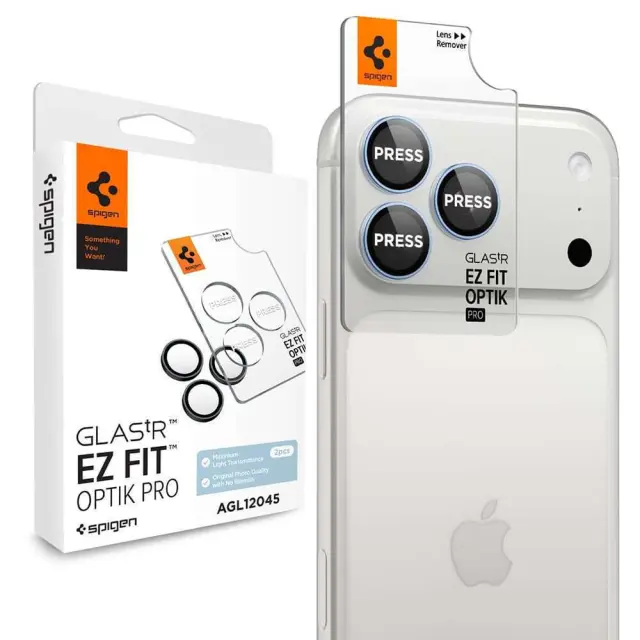 Spigen Glass tR EZ Fit Optik Pro 2 Pack, light blue - iPhone 18 Pro Max/18 Pro